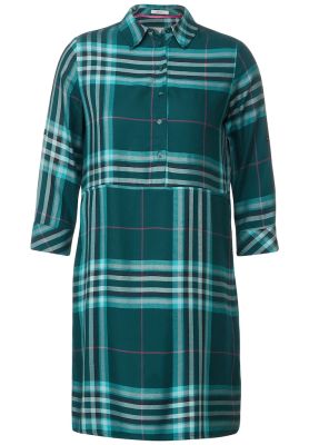 Check Dress deep lake green 