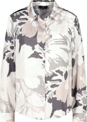 Bluse champagne gemustert 