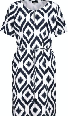 Kleid deep sea gemustert 