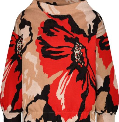 Pullover biscuit gemustert 