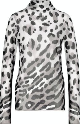 Pullover frozen green gemustert 